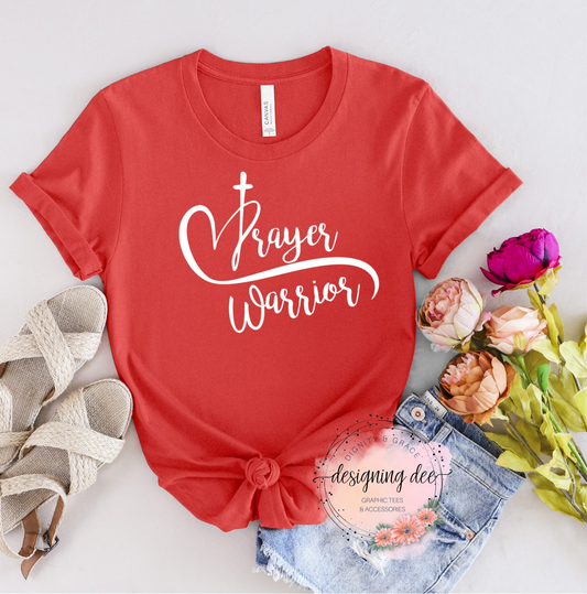 Prayer Warrior Christian Shirt for Women