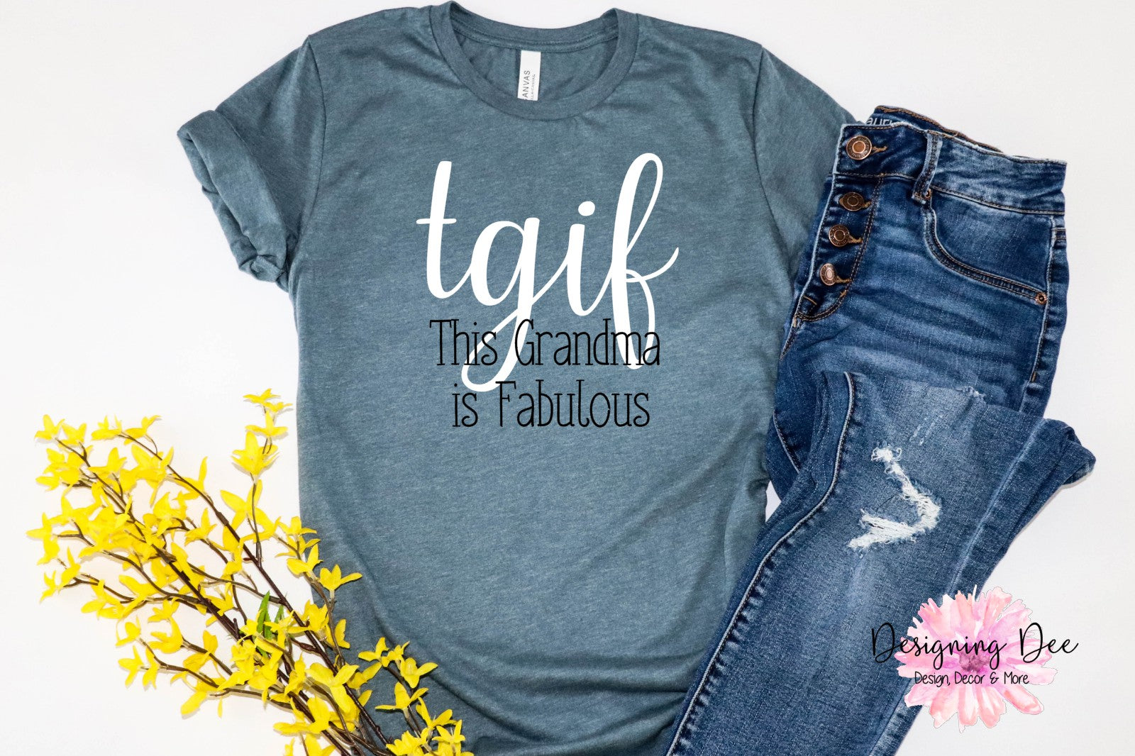 4th of July Kids Tee Shirts - TGIF - This Grandma is Fun