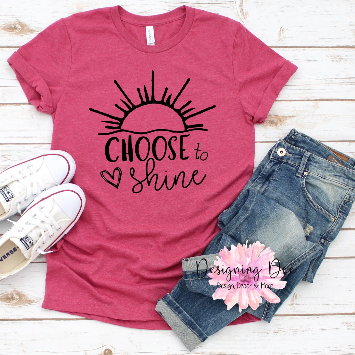 Choose to Shine Inspirational T-Shirt for Women