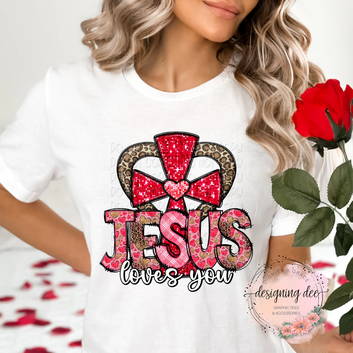 Jesus Loves You Christian Shirt for Women