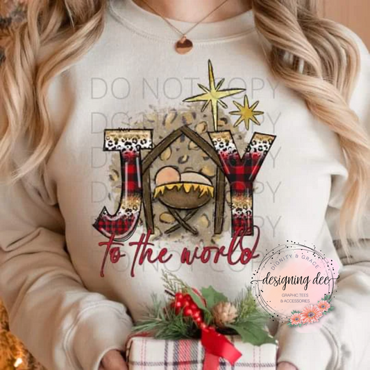 Joy To The World Women's Christmas Sweatshirt