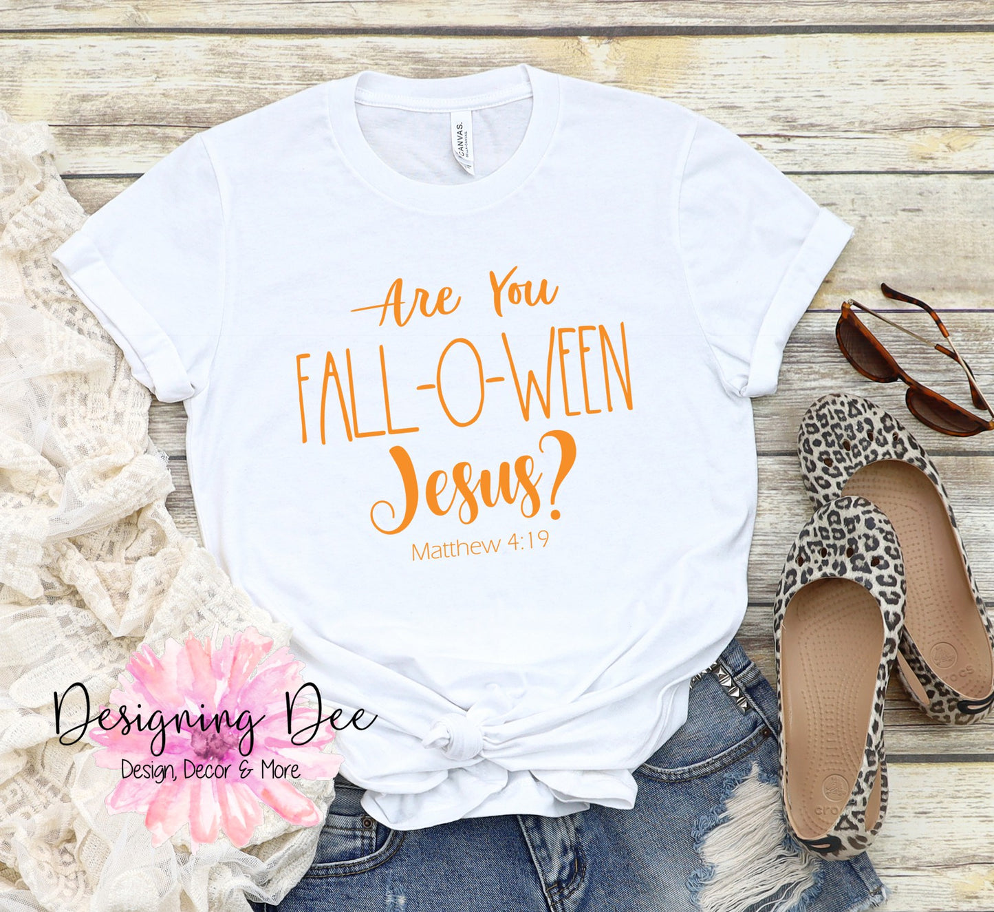 Fall Christian Shirt Fall-O-Ween Jesus