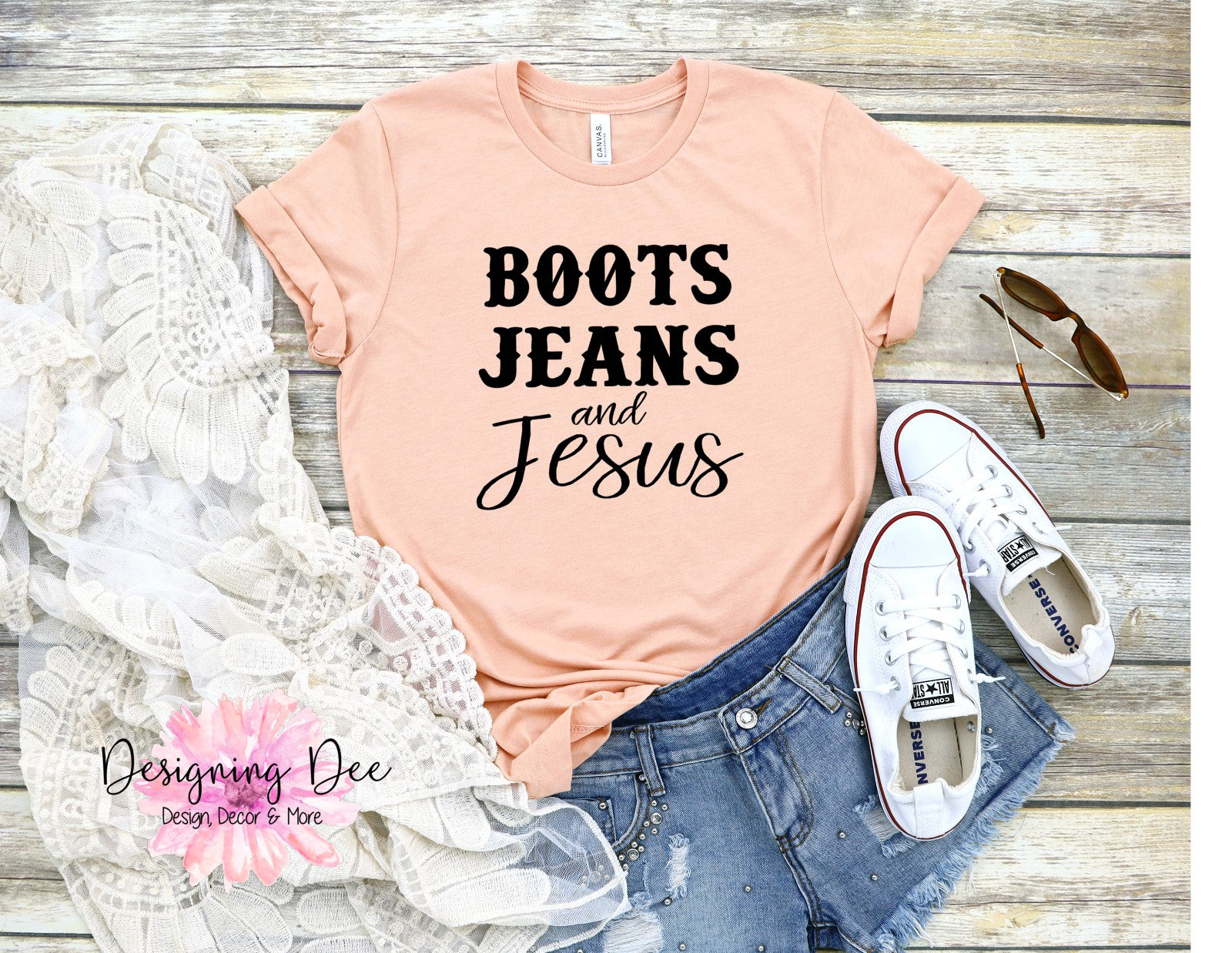 Country Music Boots Jeans and Jesus
