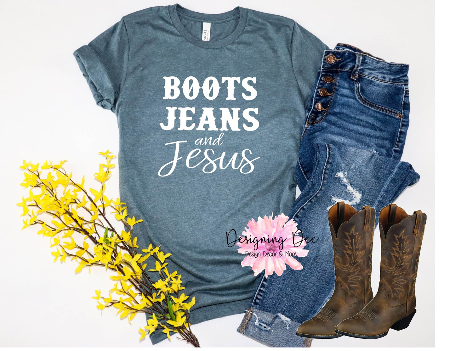 Boots Jeans and Jesus Gray Late