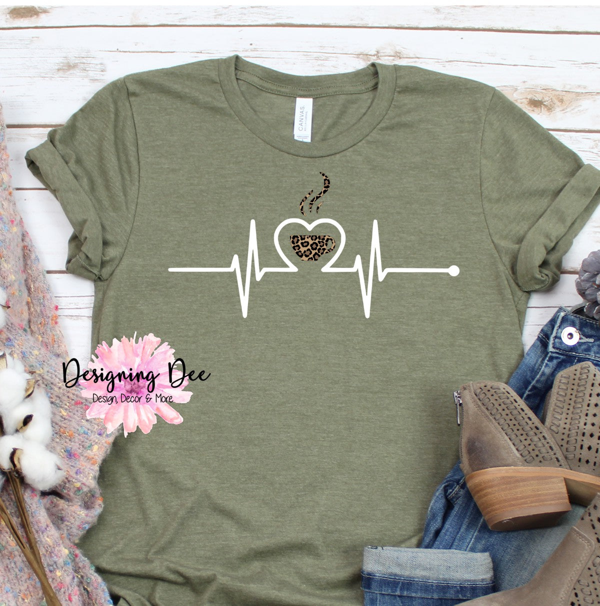 Coffee Heartbeat Unisex Shirt