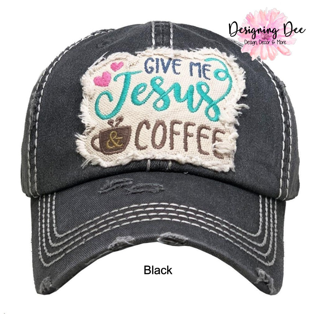 Give Me Jesus And Coffee Christian Hat