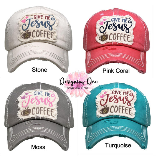 Give Me Jesus And Coffee Christian Hat