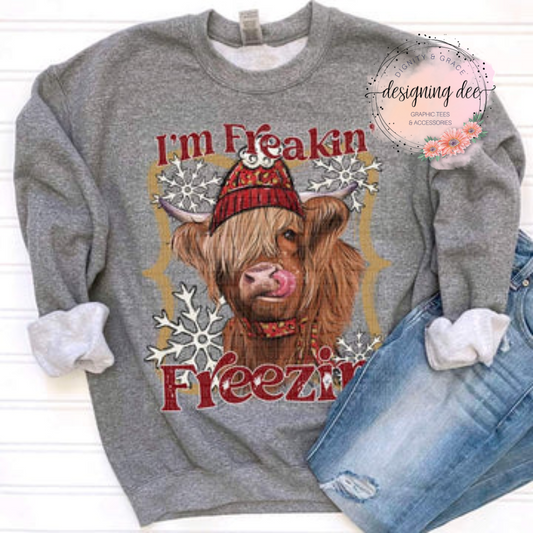 I'm Freakin' Freezing Cow Shirt