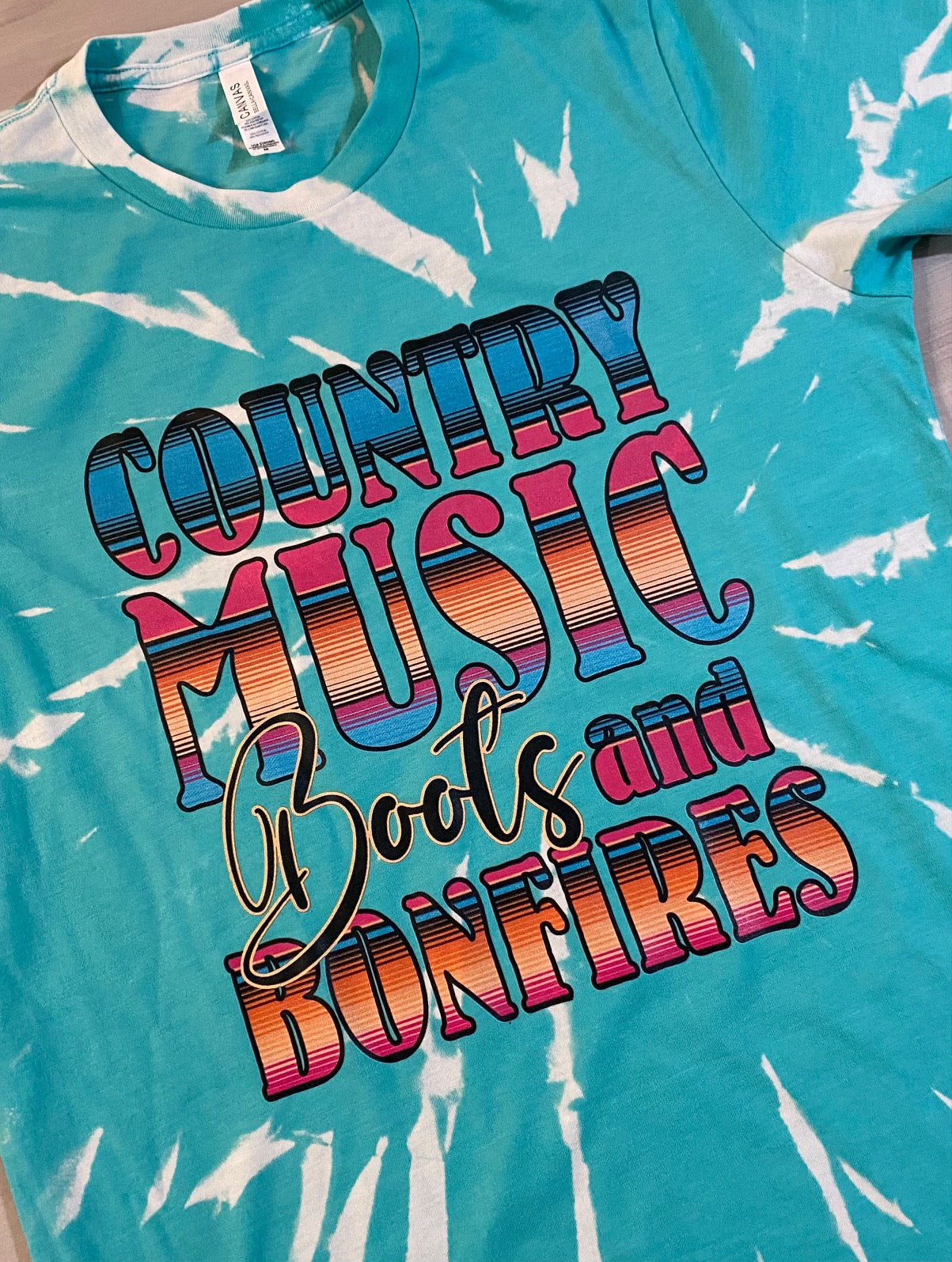 Country Music Boots & Bonfires Unisex T-shirt