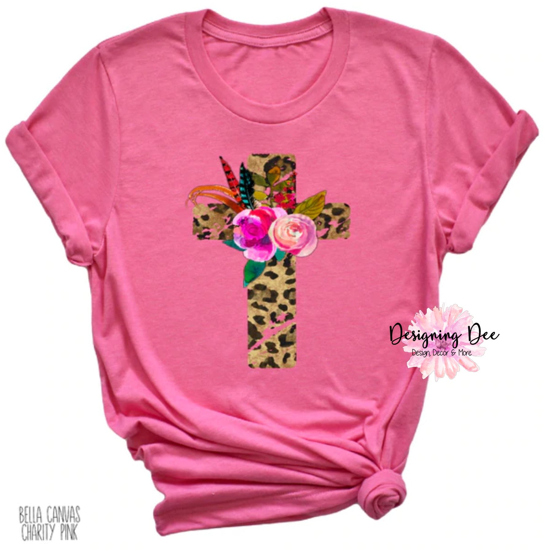 Leopard Cross Easter Shirt