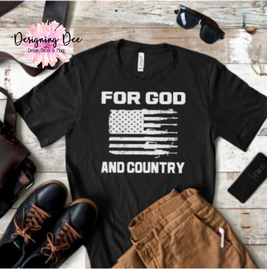 For God and Country Men's Graphic T-Shirt