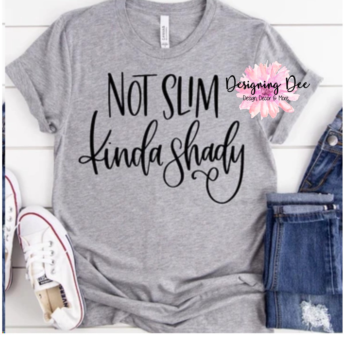 Not Slim, Kinda Shady Graphic T-shirt for Women
