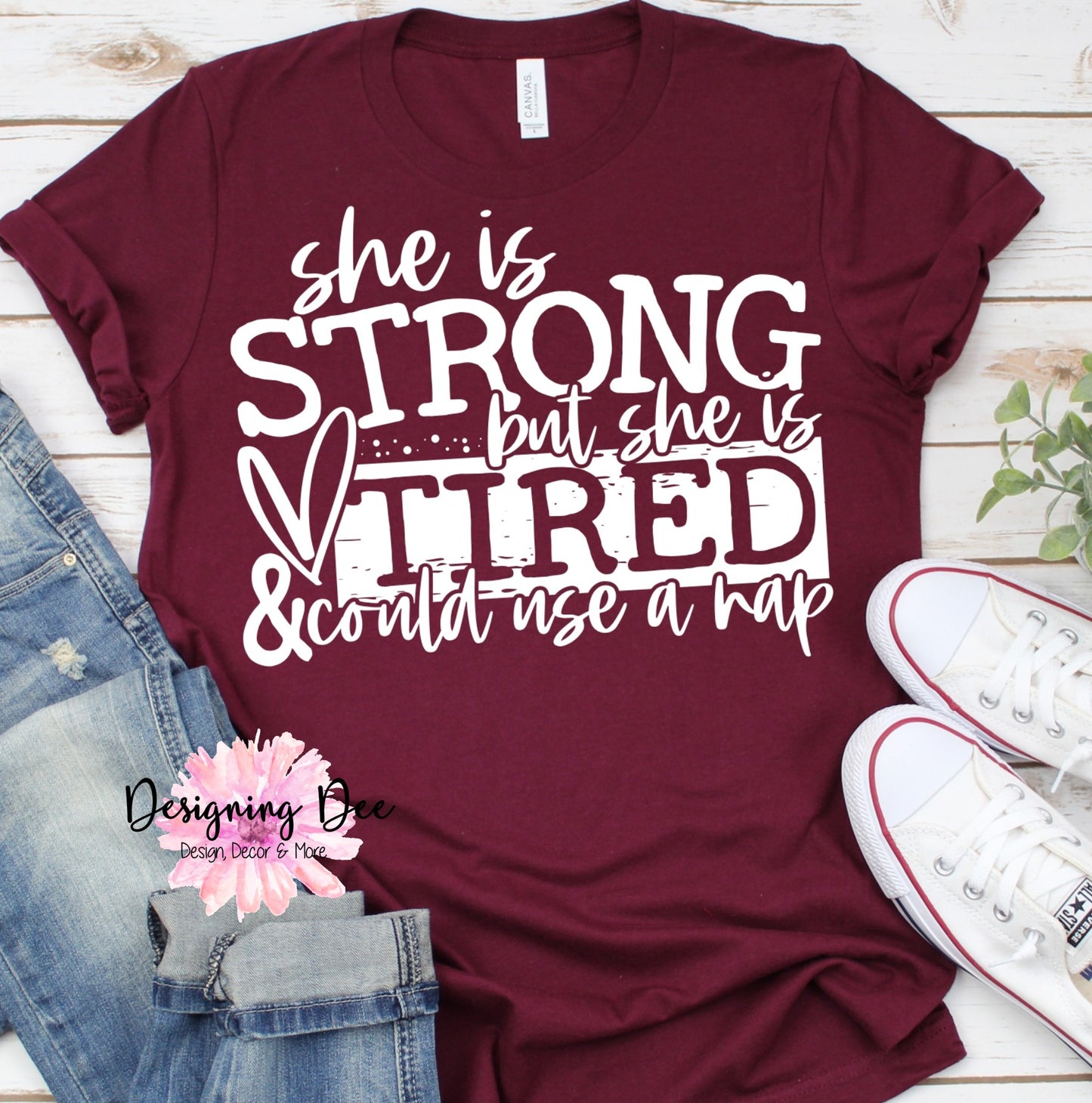 She Is Strong, But She Is Tired Christian Unisex Shirt