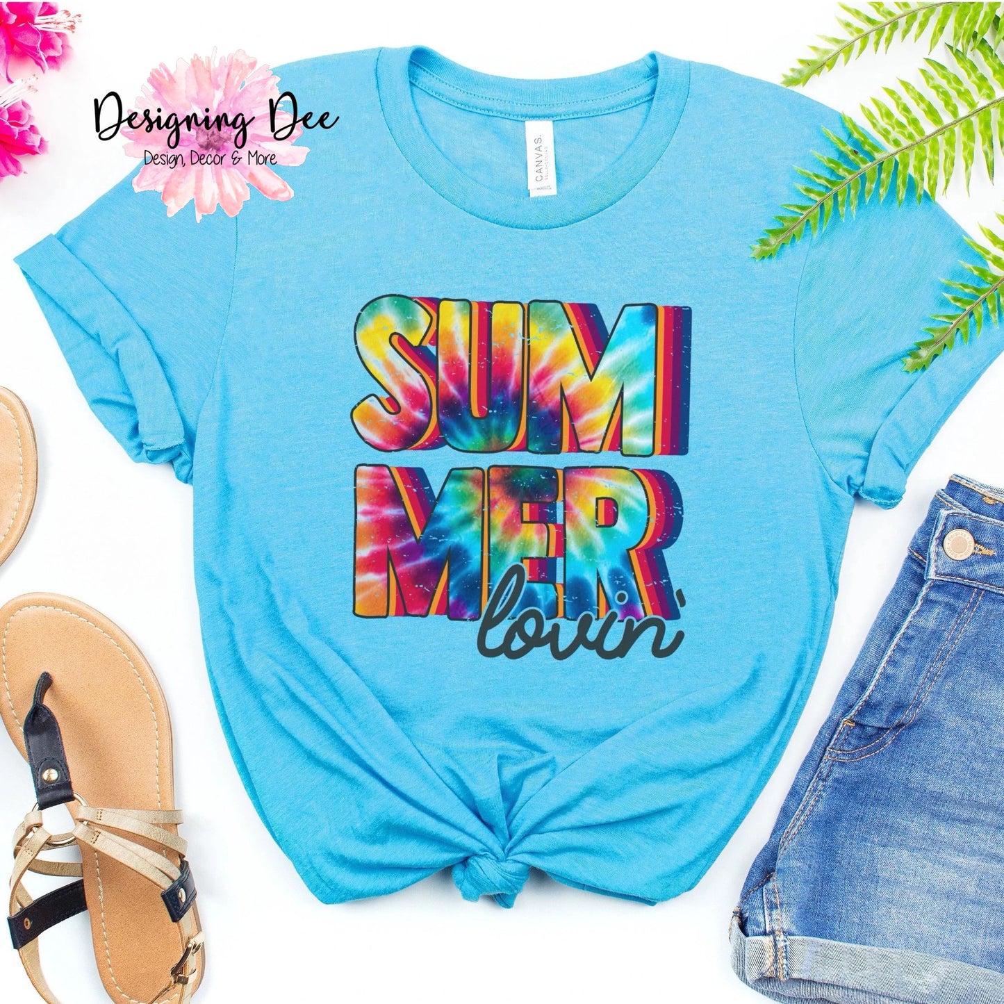 Summer Lovin' Tie Dye Tee, Summer T-Shirt